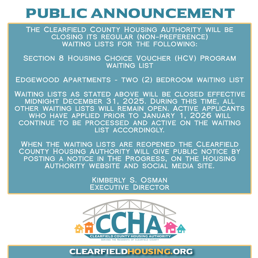 Section 8 Housing Choice Voucher Program Waiting List Announcement.
